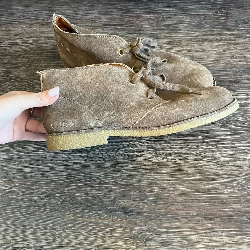 Lucky Brand Leather Emillia Chukka Boots